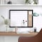 Martha Stewart Everette 24in.x18in. Magnetic Dry Erase Calendar and Crk Board Combo w/Mrkr, Mgnts, and Psh Pns, Blk BR-PM-COM-MW4C1-4561-BK-MS - alternate 1